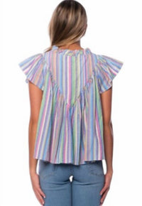 Tolani - Striped Olene Top