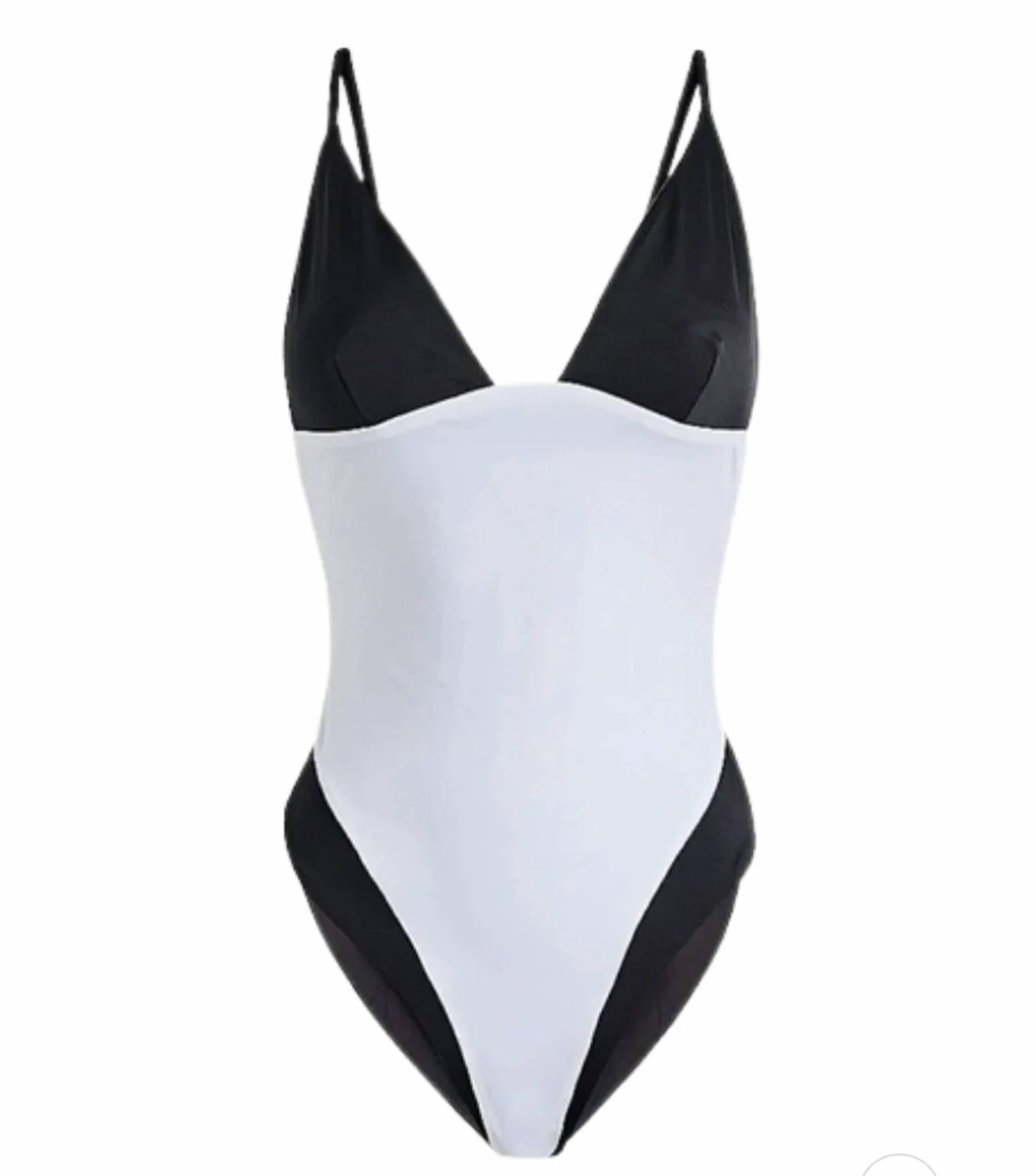 Onia - Colorblocked Triangle One-piece Swimsuit
