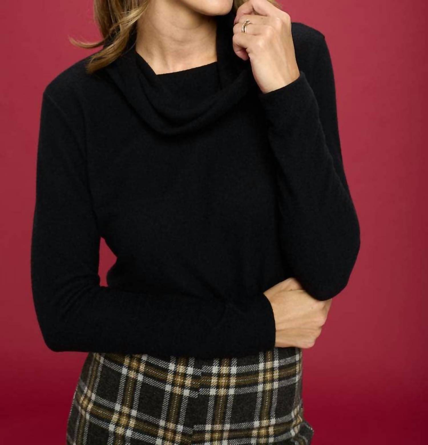 Renee C - Turtleneck Tunic Top