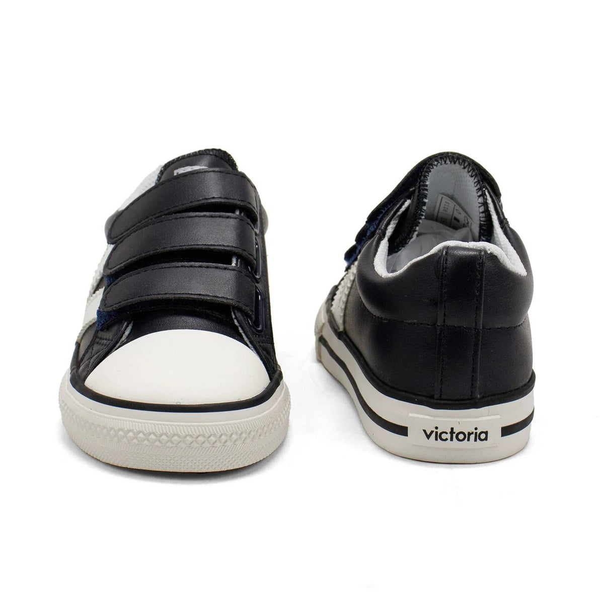 Victoria - Kids' Tribu Contrast Faux Leather Straps Sneakers