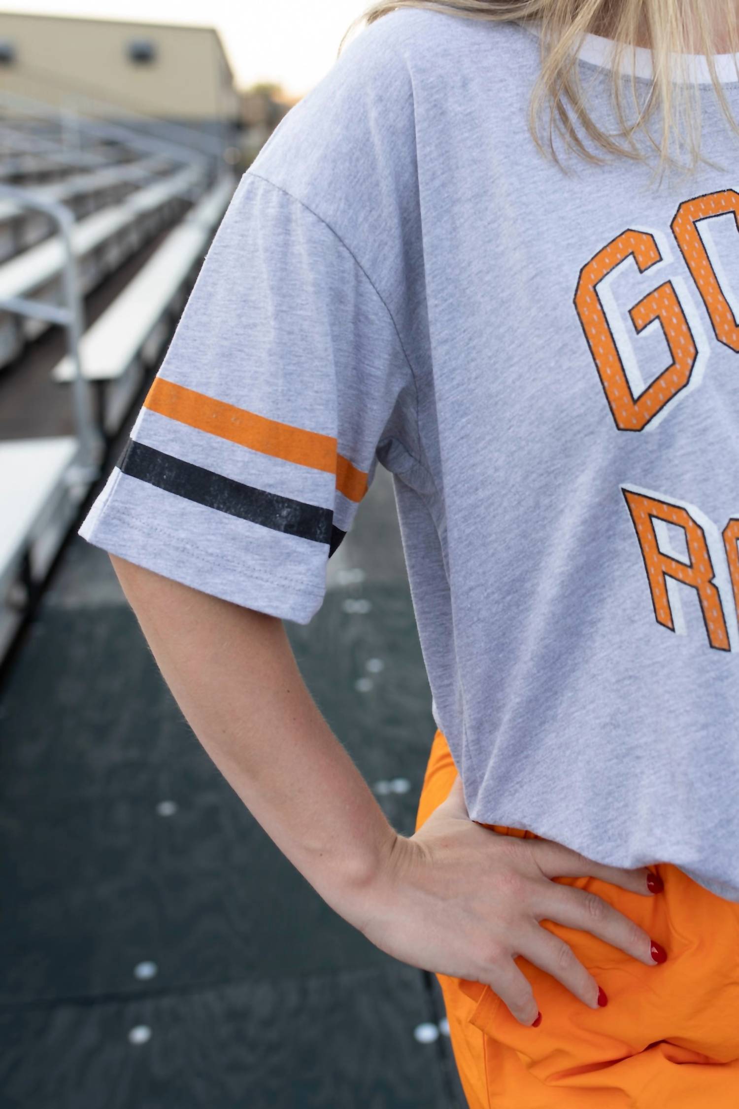 Prince Rocky Top Graphic Tee in grey multi - women's t-shirt - alternate view