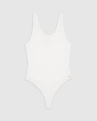 Anine Bing - Ginny Natural Drape Bodysuit
