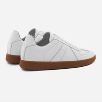 Beckett Simonon Men's Morgen Trainers Shoe in white gum - men's sneaker - detail view