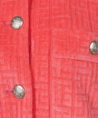 ESQUALO Juna Fancy Graphic Jacket in strawberry - women's jacket - view 5