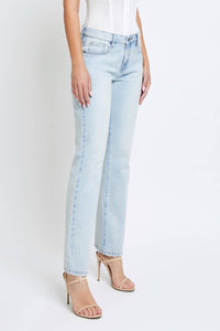 Hidden - Tracey High Rise Clean Classic Relaxed Straight Leg Jeans