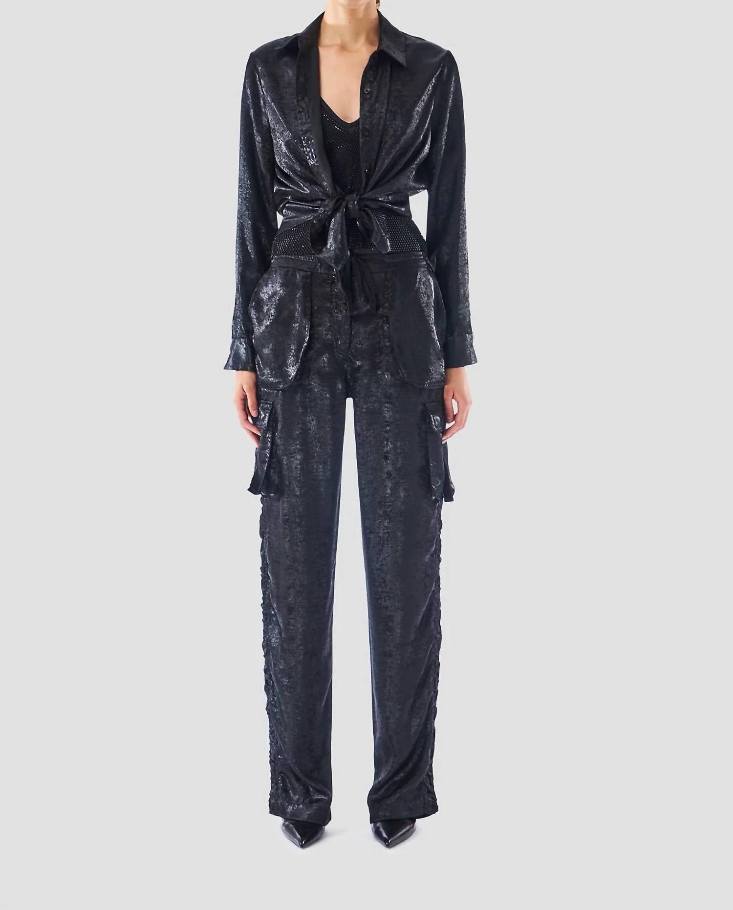 Le Superbe - Glistening Button Front Shirt