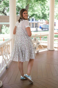 Easel - Boho Bramble Floral Dress