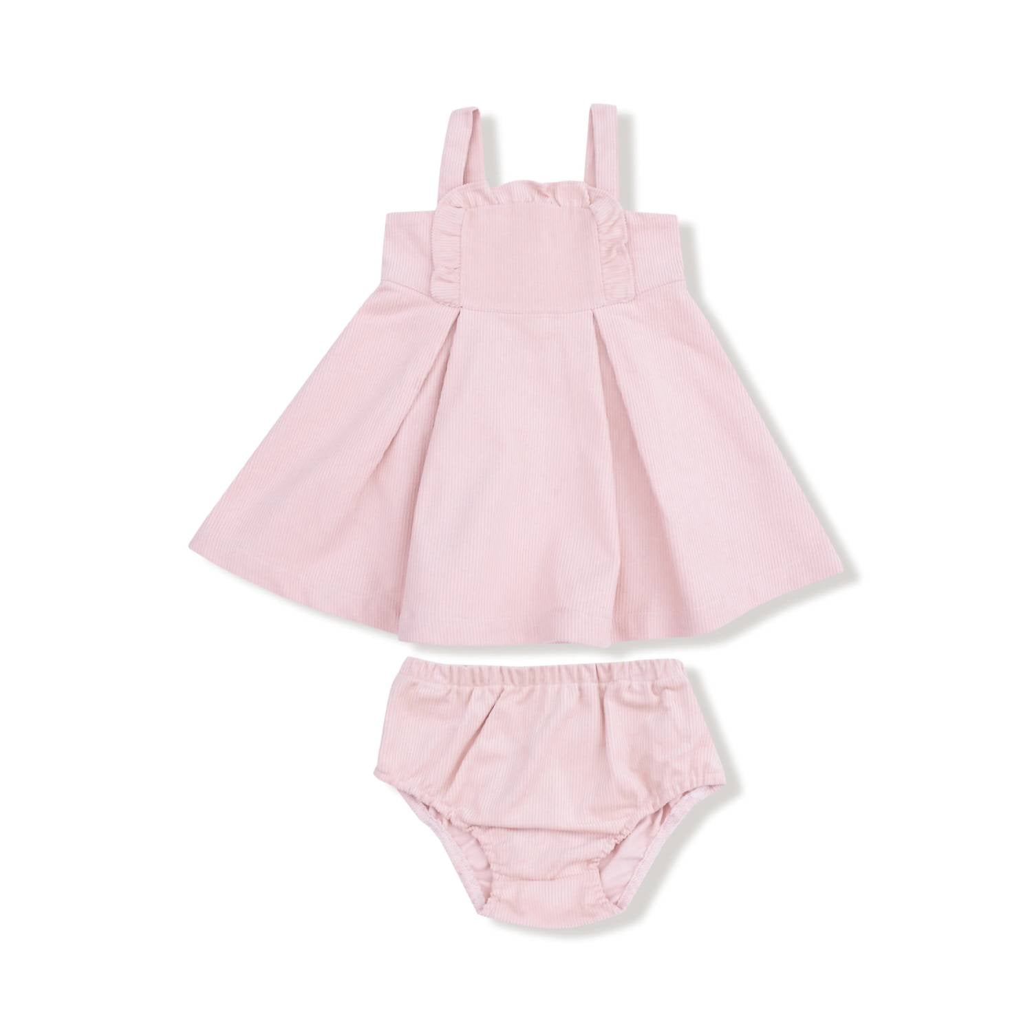 Angel Dear - Girl's Veiled Corduroy Ruffle Jumper With Diaper Cover