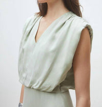 Suncoo Chorus Dress in vert d eau - women's dress - detail view