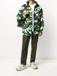 Valentino - Camouflage Print Hooded Jacket