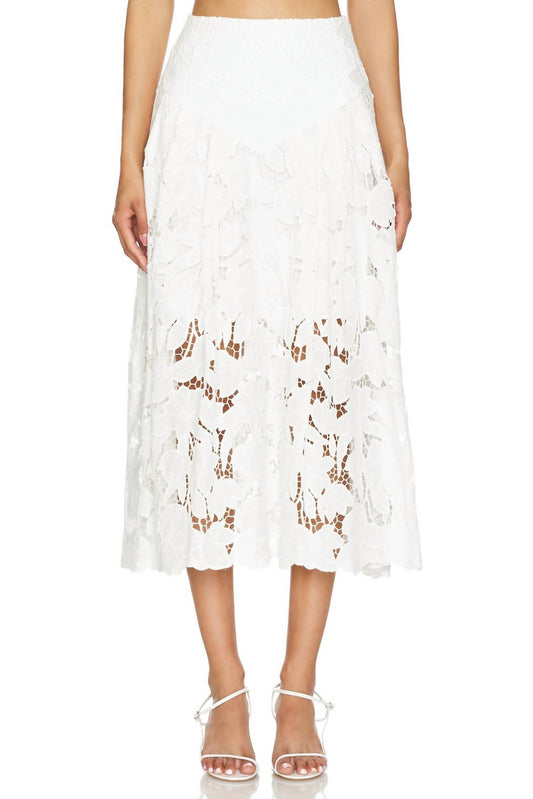 Karina Grimaldi - Artemisa Midi Lace Skirt