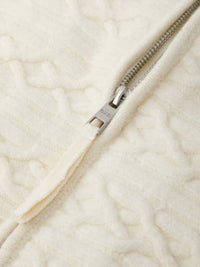 525 America Addison Cable Knit Puffer Jacket in sea salt - women's jacket - view 5