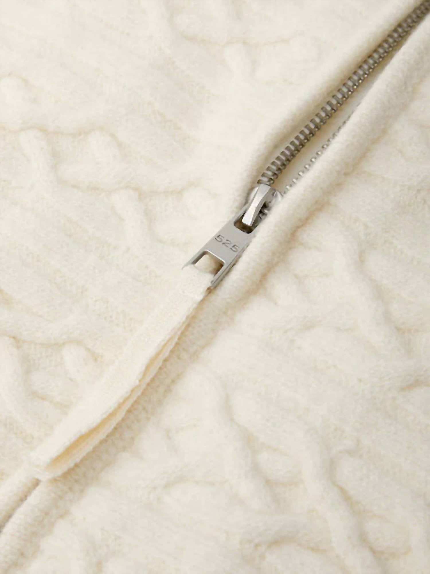 525 America Addison Cable Knit Puffer Jacket in sea salt - women's jacket - view 5