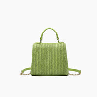 Like Dreams - Women's Neo Pastel Straw Crossbody Bag