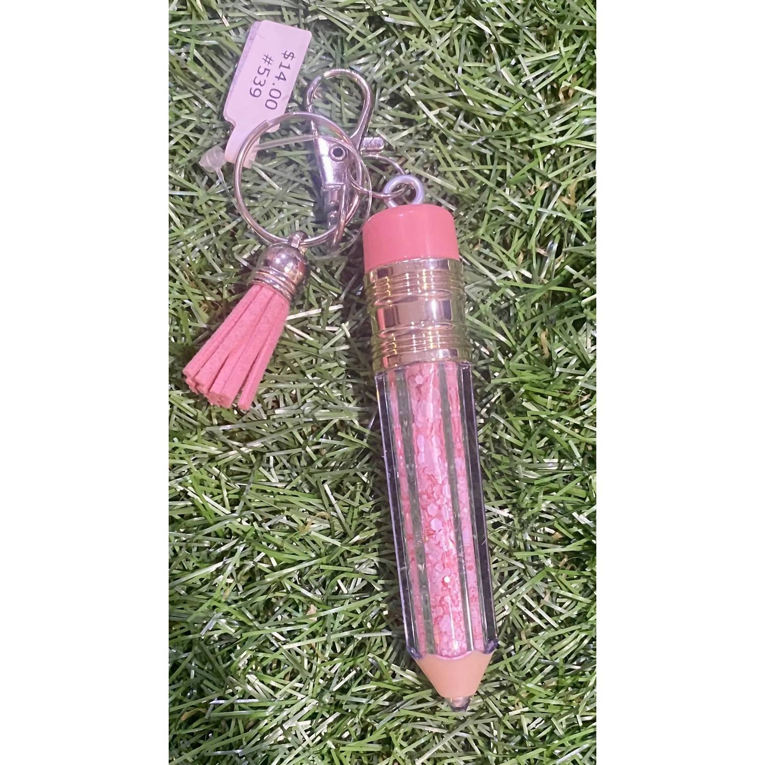 Sophia Collection - Floating Glitter Pencil Keychain