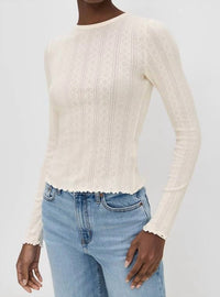 Daze - Pointelle Tee