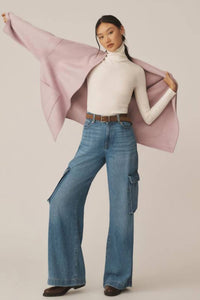 Citizens of Humanity Caradene Turtleneck Sweater in oatmilk - women's long sleeve top - alternate view