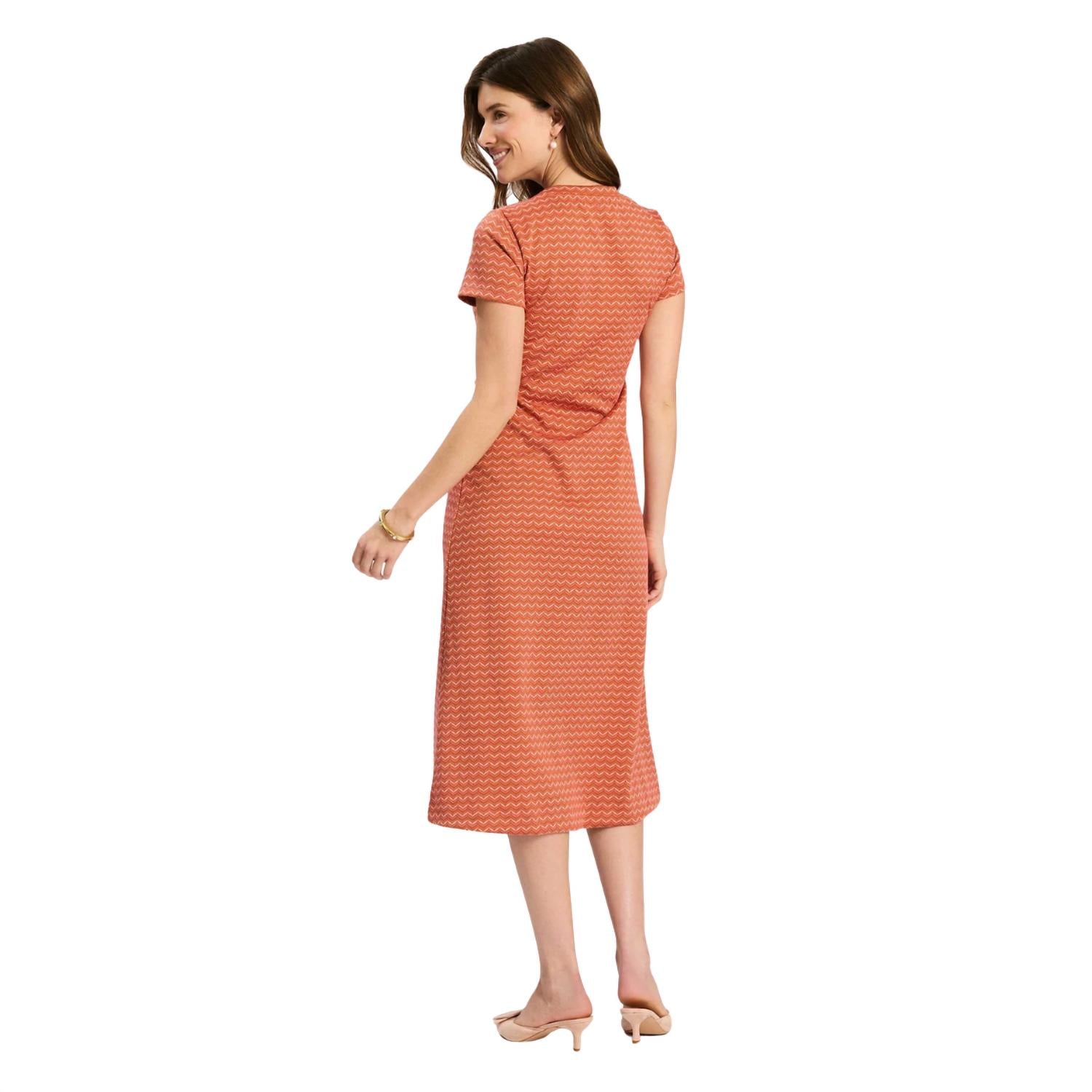 Tyler Boe Blair Knit Dress in orange - women's dress - alternate view