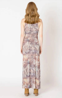 Dex - Abstract Maxi Dress With Slit