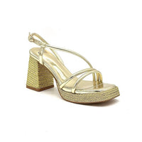 Exe - Women's Metallic Platform Heel