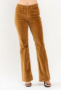 Judy Blue - MID RISE OVERDYED BOOTCUT CORDUROY PANTS