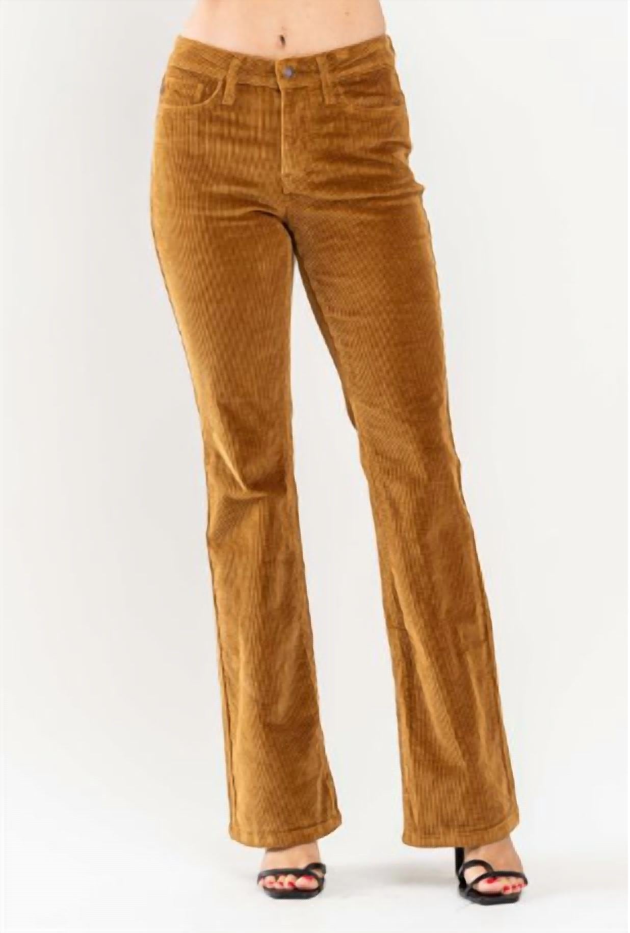 Judy Blue - MID RISE OVERDYED BOOTCUT CORDUROY PANTS