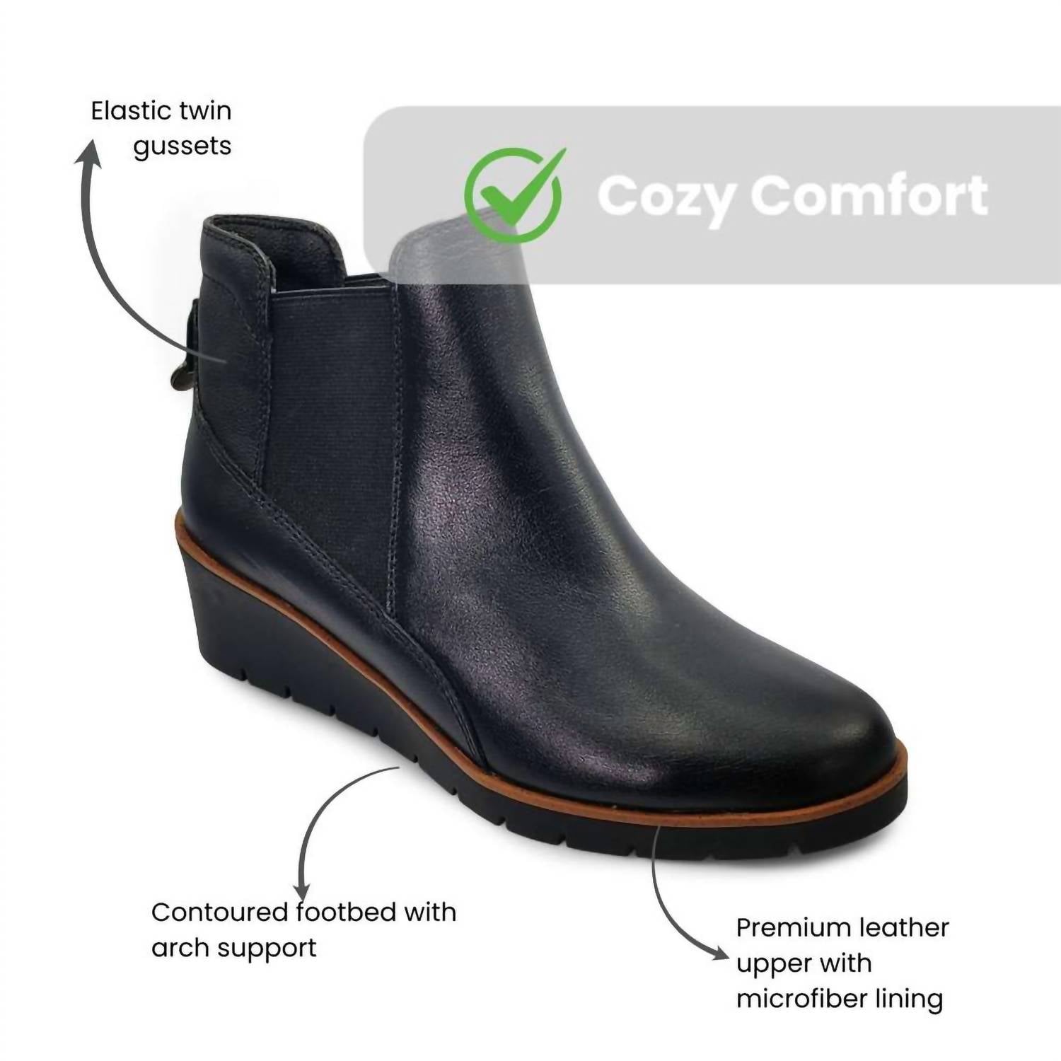 Revere - Women's Galway Wedged Boot
