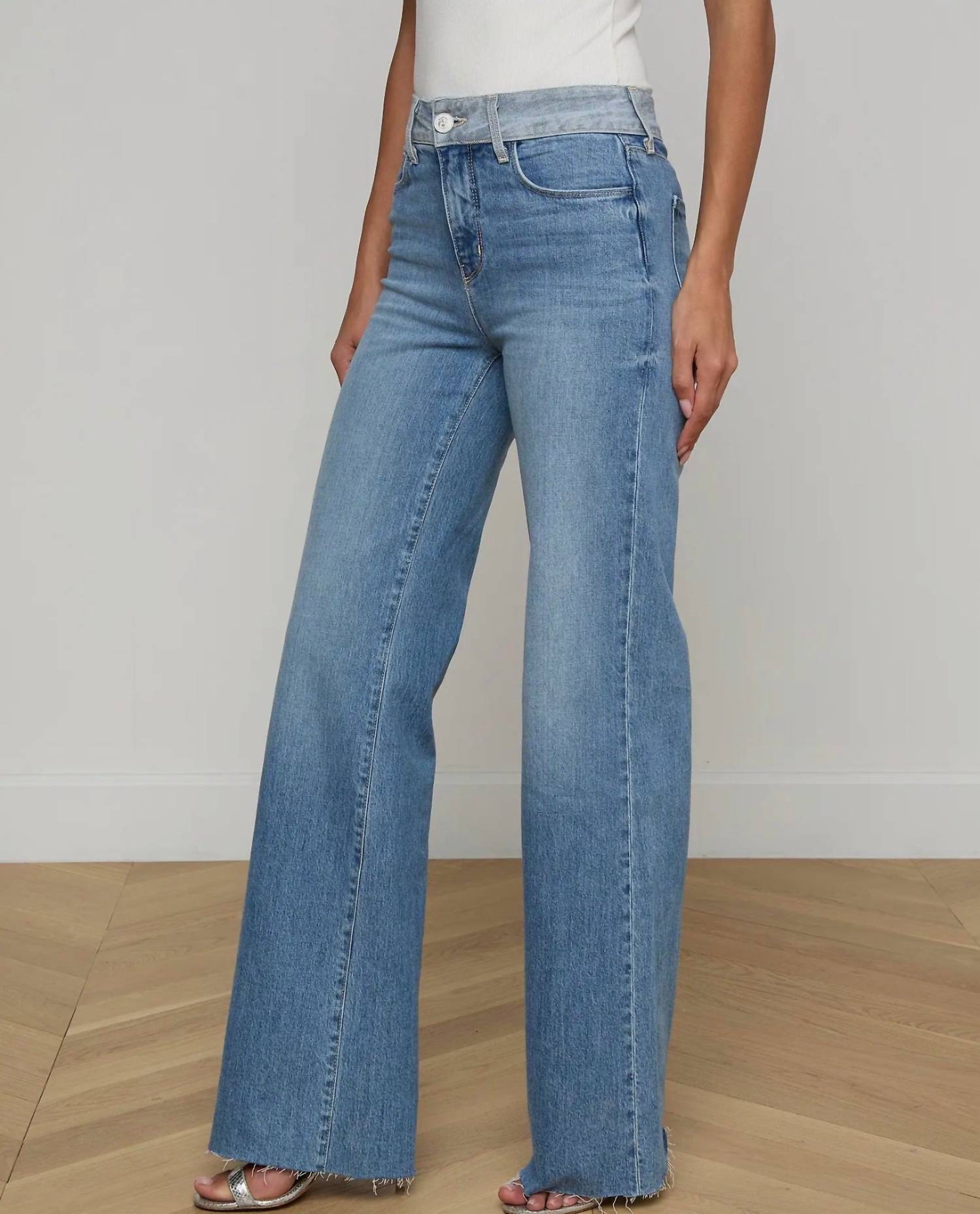 L'Agence - Louane Wide Leg Flare Jean
