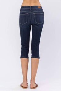 Judy Blue - Women's Non-distressed Skinny Denim Capri