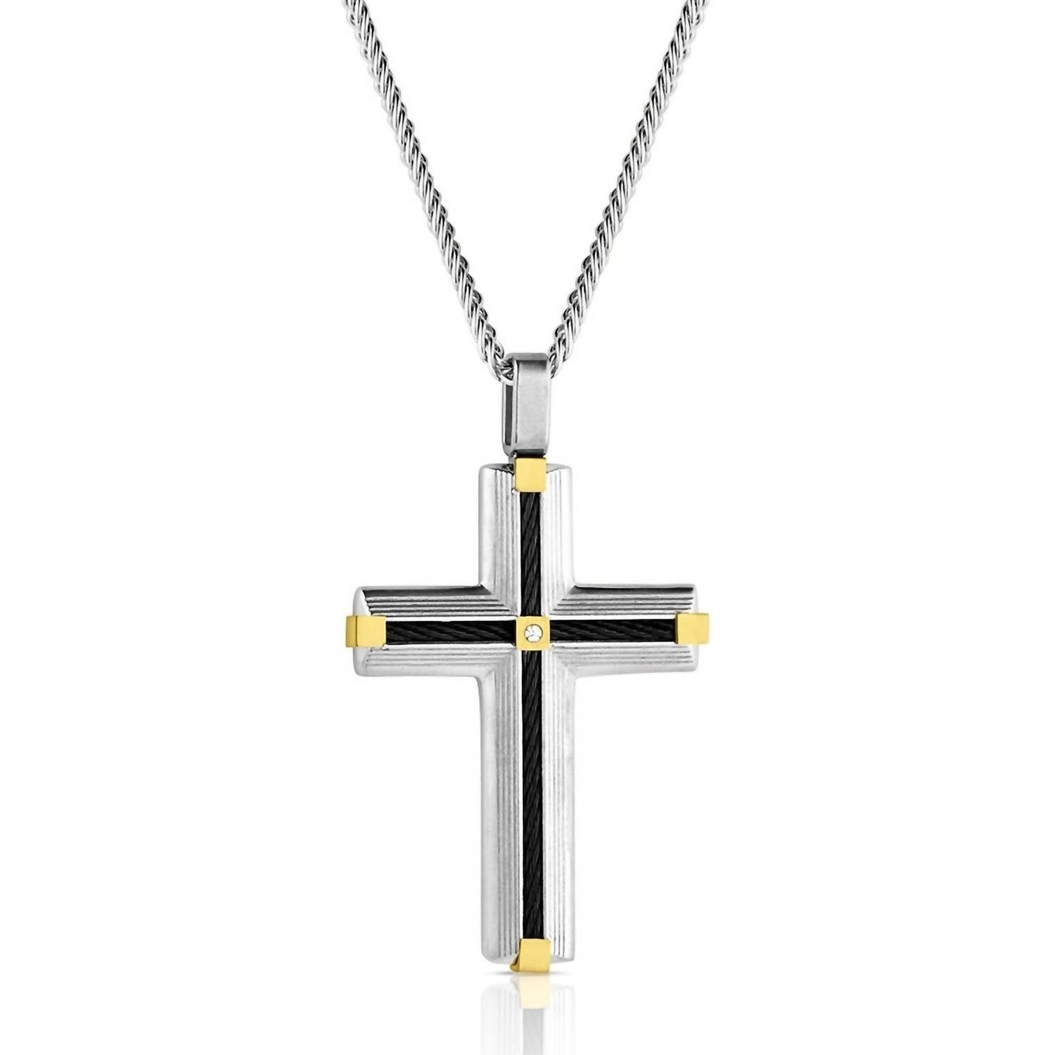 Montana Silversmiths - Men's Golden Points Cross Necklace