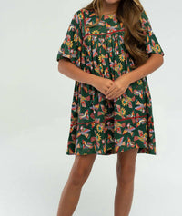 BRITON COURT Kaylee Dress in kelly green - kids' dress