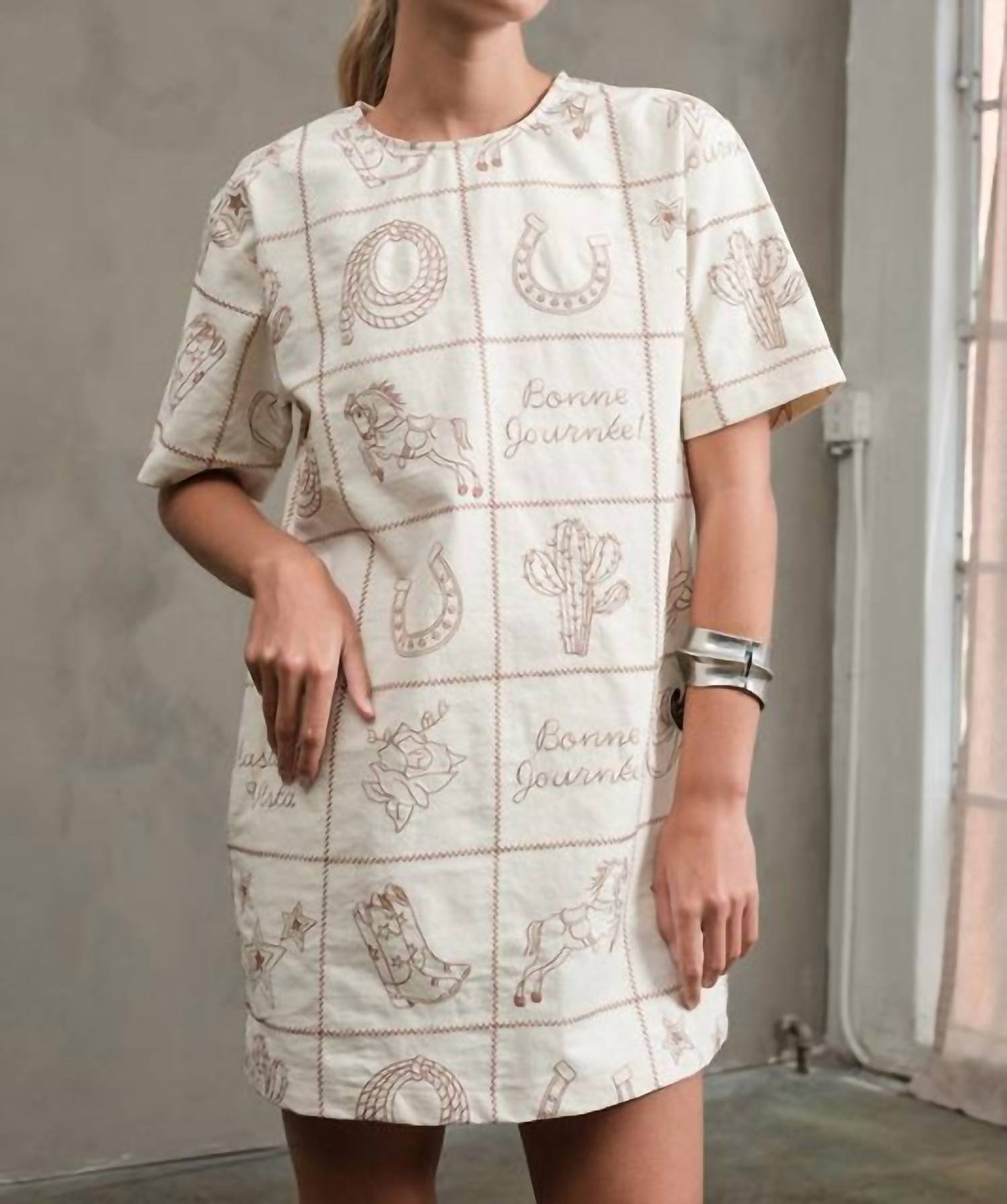 Raisonnel - Western Embroidered Mini Dress
