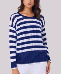 Angel Apparel - Crochet Stripe Top