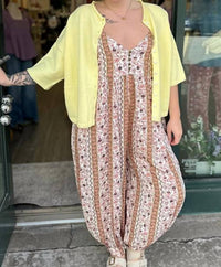 Ee:Some - Women's Olivette Floral Harem Romper