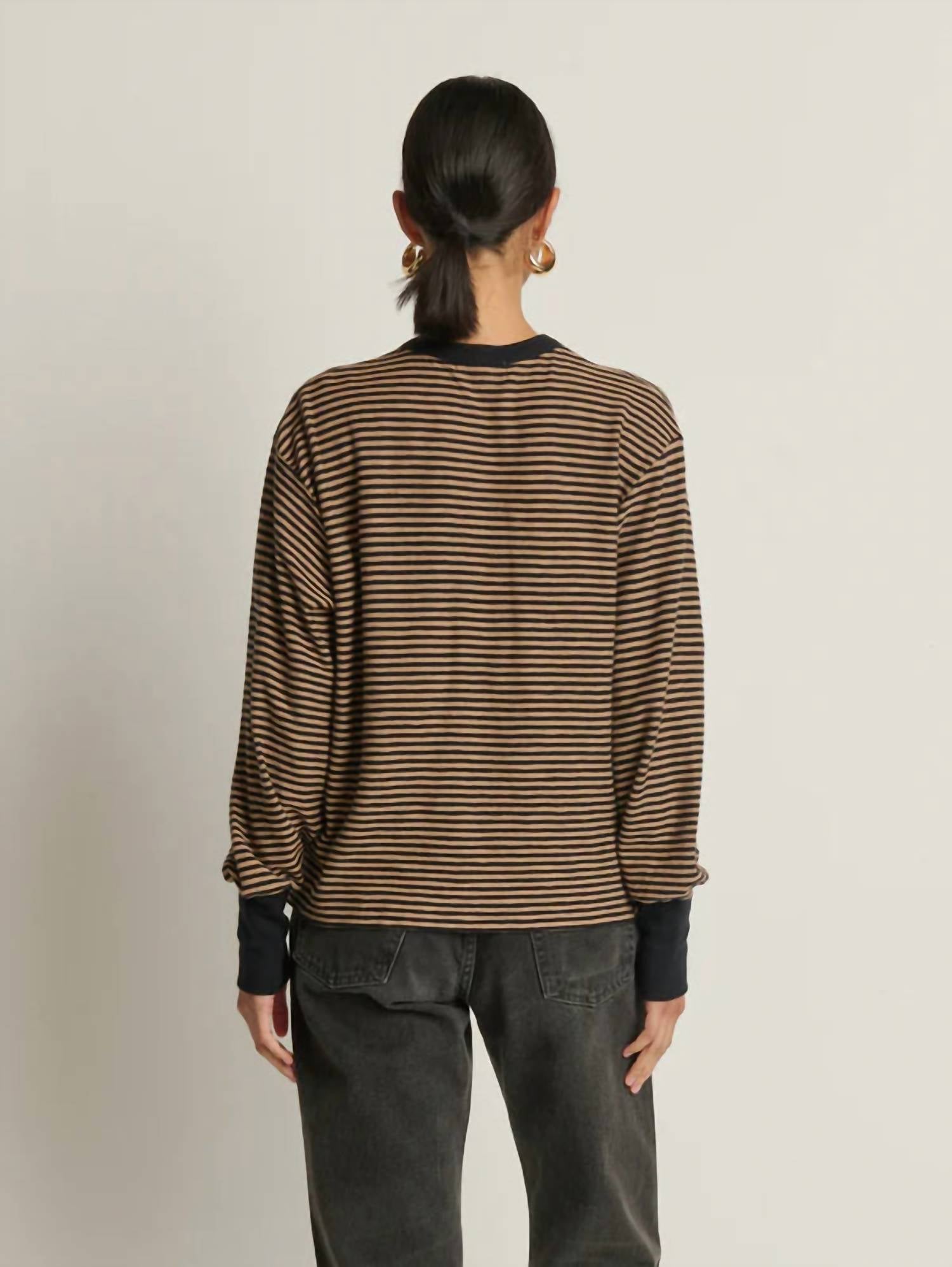 Nation Ltd - Victoria Henley Long Sleeve Sweater