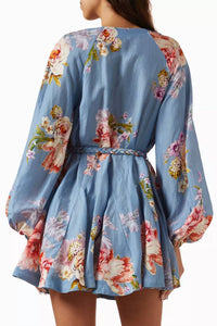 Hemant & Nandita - Short Dress With Braided Belt