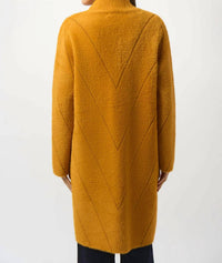 Joseph Ribkoff - Feather Yarn Sweater Knit Coat