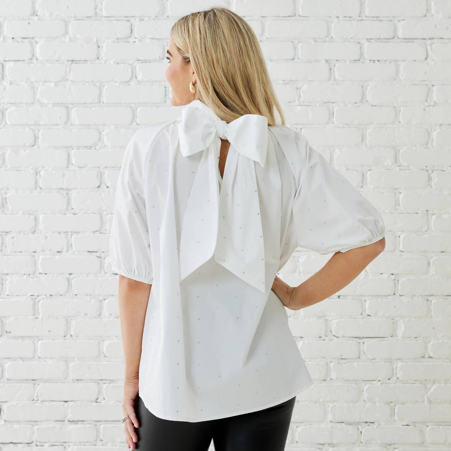 Caryn Lawn - Ryan Bow Sparkle Top