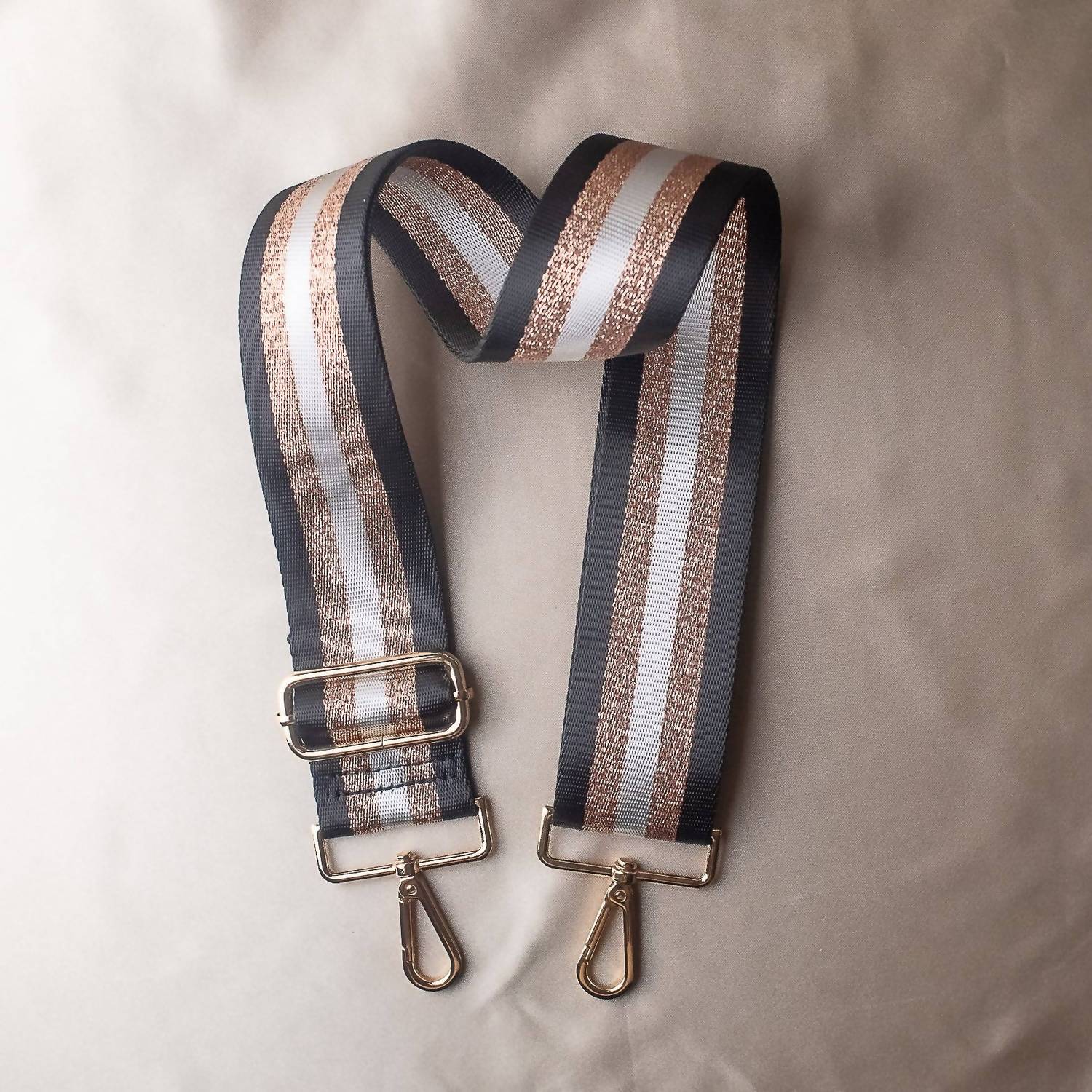 Lauren Lane - Women's Striped Detachable Adjustable Crossbody Purse Bag Strap