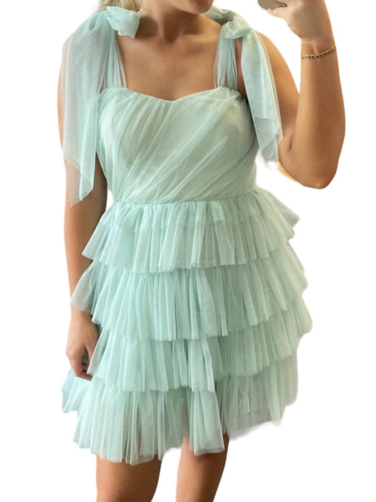 Polagram - Tulle Tiered Mini Dress