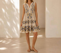 Mystery Resort - Seabreeze Embroidered Mini Dress