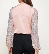 Strut & Bolt - Sequin Sleeve Bodysuit