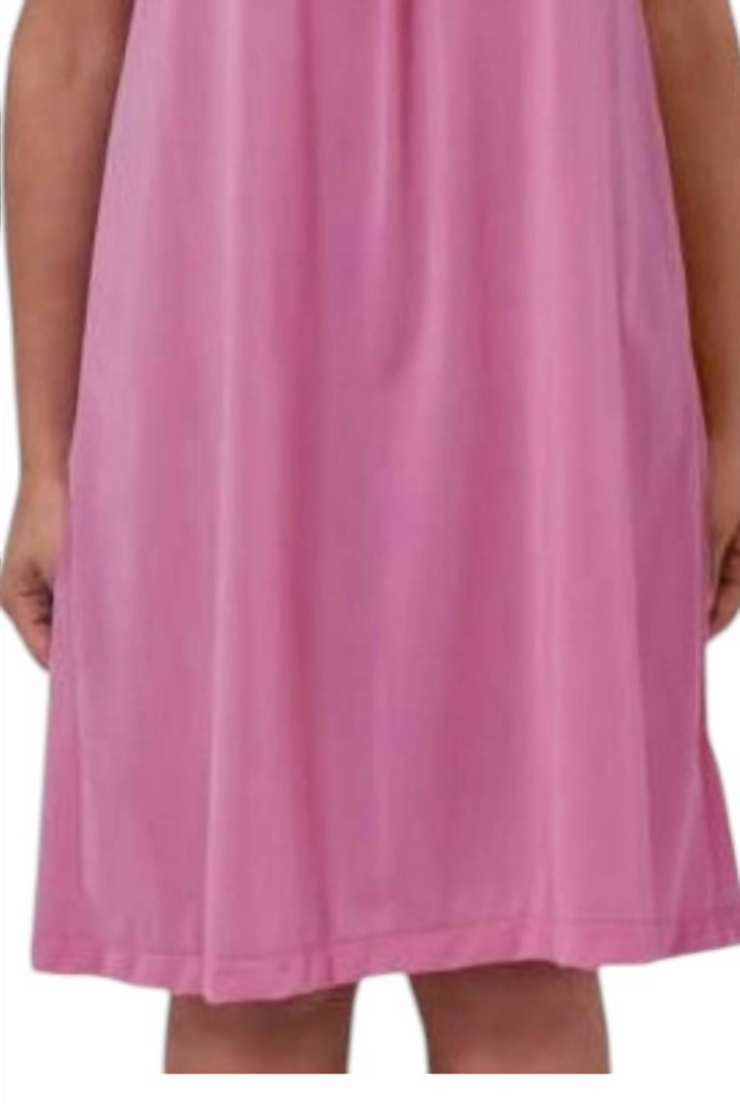 Shadowline Lingerie - Short Gown With Flower Petal Embroidery And Flutter Sleeves