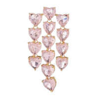 Eye Candy Los Angeles - Women's Heart Drop Earrings
