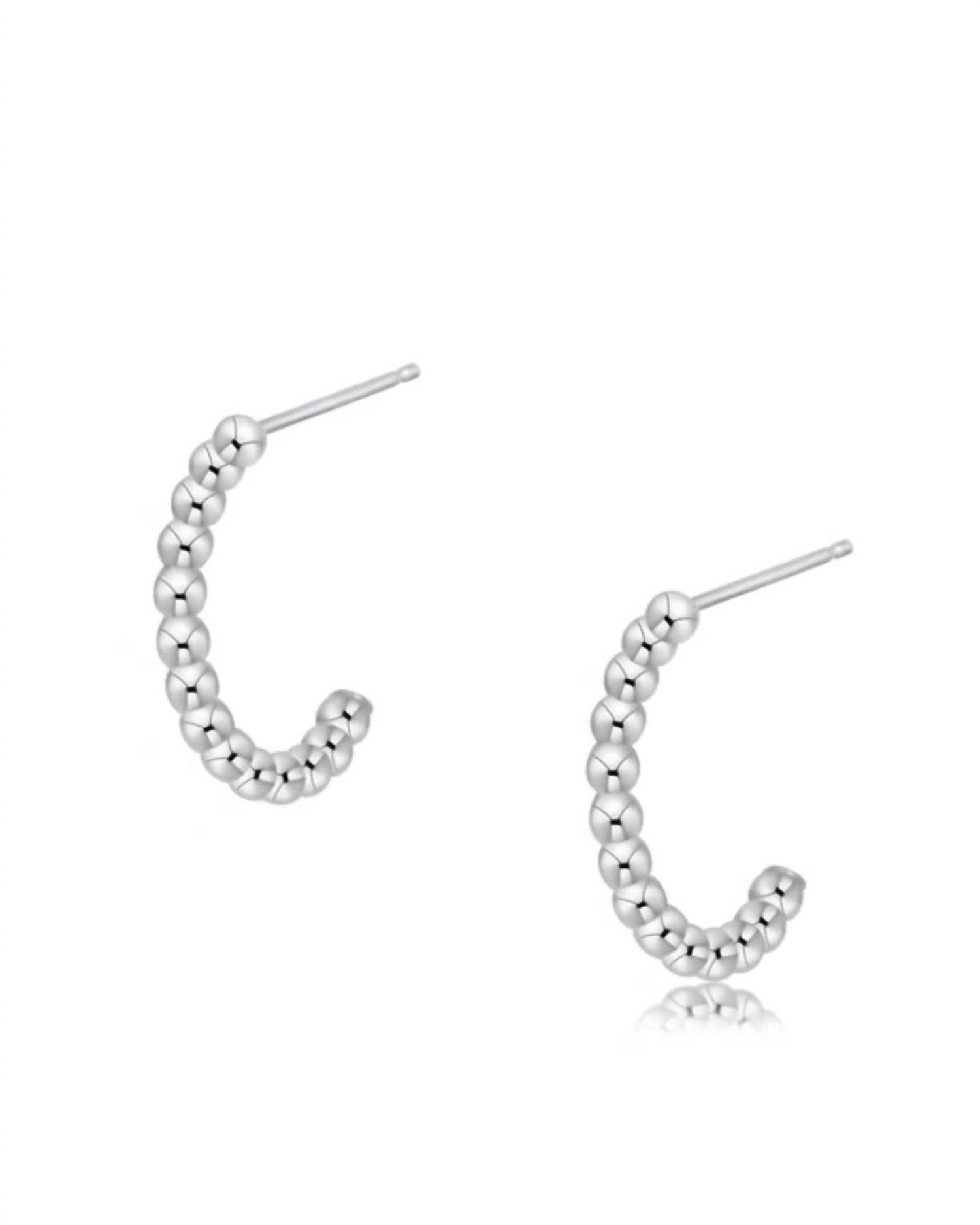 Enewton - Women's Beaded Classic 1" Post Hoop Earrings