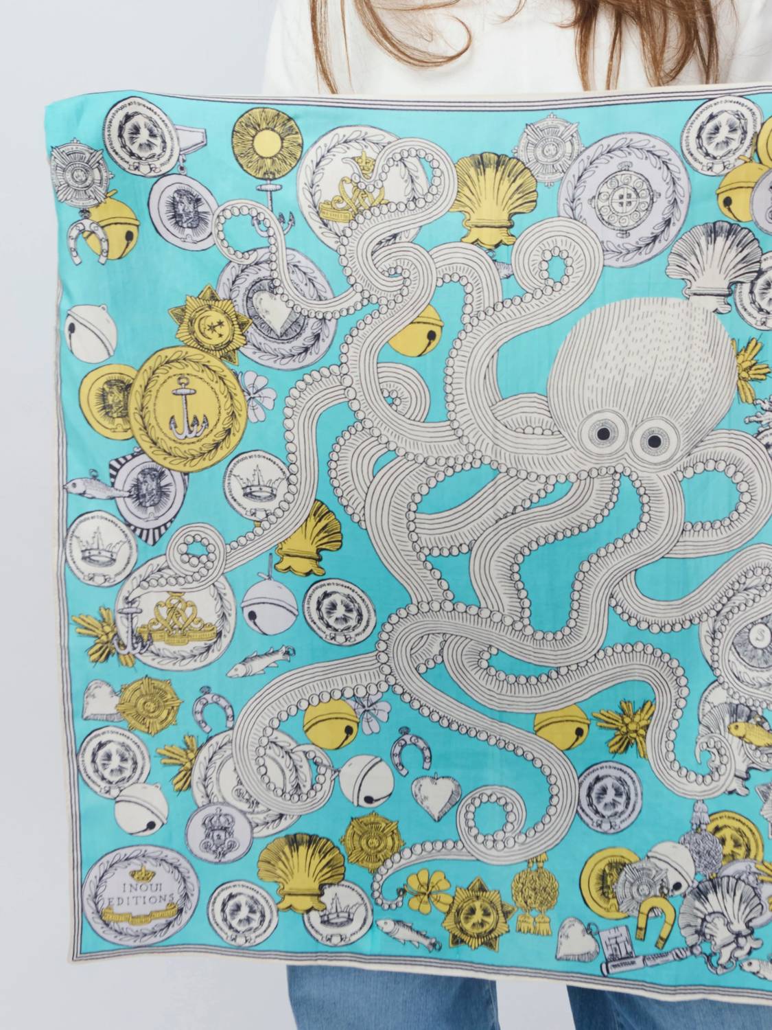 Inoui Editions - Women's Carre 65 Octopus Scarf
