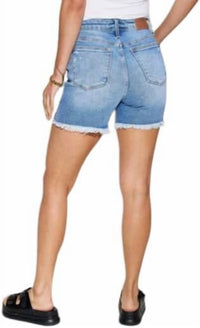 Judy Blue - High Rise Rigid Magic Button Fly Cutoff Shorts