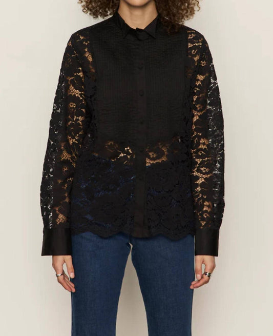 Sanctuary - Serendipty Lace Tuxedo Shirt