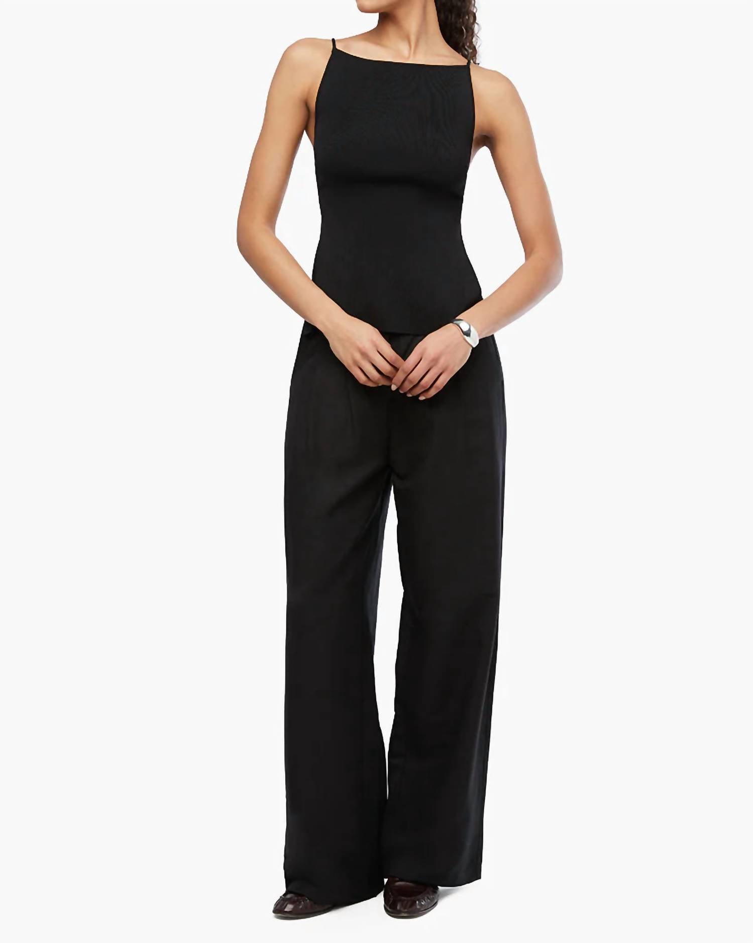 We Wore What - High Straight Neck Top
