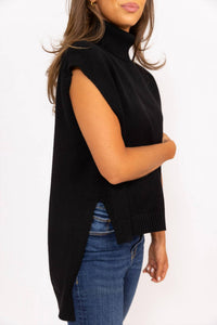 Karlie - Solid Turtleneck Sweater Tunic